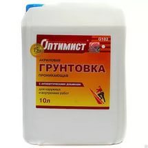 Грунтовка Оптимист для наруж. и внутр. Работ G102, 10л